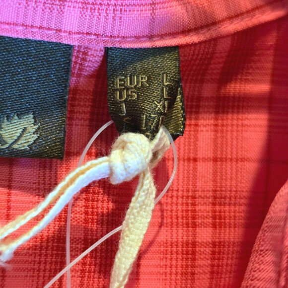 Lafuma Wiclow Short Sleeve Hiking Shirt Button Down Womens Large Pink Plaid - Picture 4 of 15